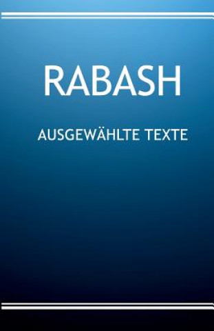 Livre RABASH - Ausgewahlte Texte Baruch Ashlag