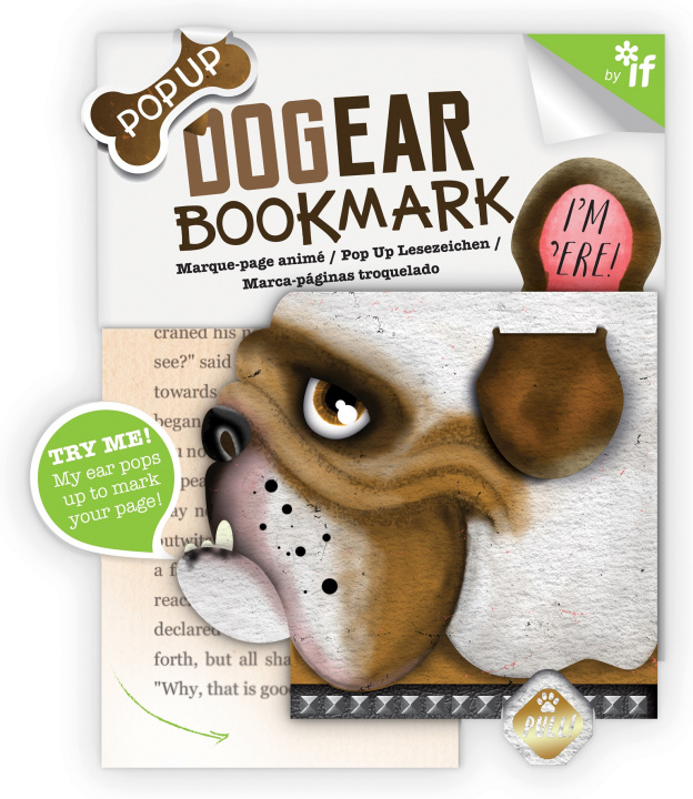 Kniha Dog Ear Bookmarks Stanley (Bulldog) 