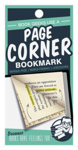 Pisarniški material Page Corners - Book Geeks - Green 
