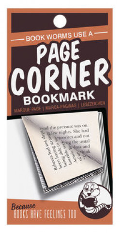 Papierenský tovar Page Corners Book Worms Orange 