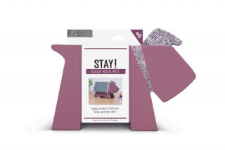 Książka Stay! Doggy Book Rest Purple Herringbone 