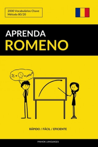 Carte Aprenda Romeno - Rápido / Fácil / Eficiente: 2000 Vocabulários Chave Pinhok Languages