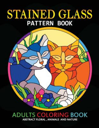 Könyv Adults Coloring Book: Stained Glass Pattern Book Tiny Cactus Publishing
