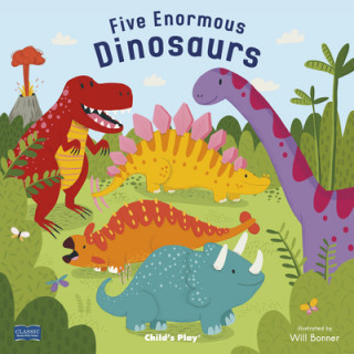 Книга Five Enormous Dinosaurs Emma Schmid