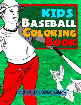 Książka Kids Baseball Coloring Book Digital Coloring Books