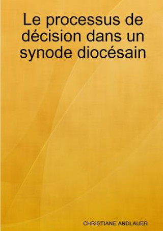 Buch Le processus de decision dans un synode diocesain CHRISTIANE ANDLAUER