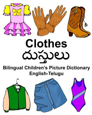 Kniha English-Telugu Clothes Bilingual Children's Picture Dictionary Richard Carlson Jr