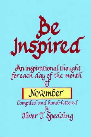 Libro Be Inspired - November Oliver T Spedding