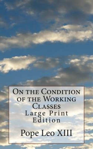 Knjiga On the Condition of the Working Classes: Large Print Edition Pope Leo XIII