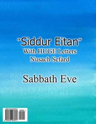 Carte Siddur Eitan: Sabbath Eve Traditional Siddur