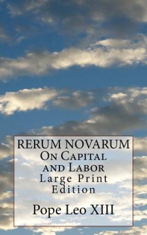 Книга RERUM NOVARUM On Capital and Labor: Large Print Edition Pope Leo XIII