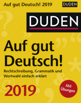 Calendar / Agendă Duden Auf gut Deutsch! 2019 Ines Balcik