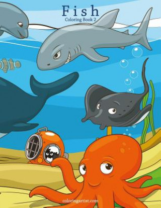 Knjiga Fish Coloring Book 2 Nick Snels