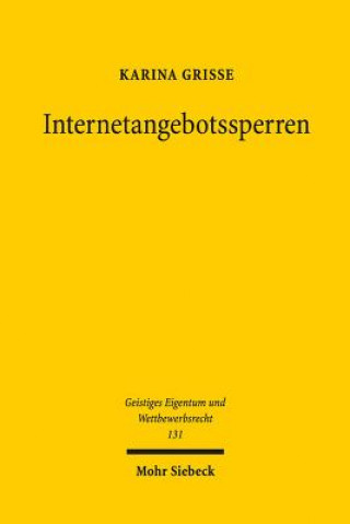 Knjiga Internetangebotssperren Karina Grisse