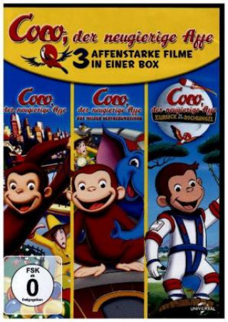 Video Coco, der neugierige Affe 1-3, 3 DVD 