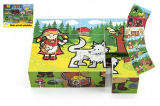 Game/Toy Kostky Moje první pohádky dřevo 12ks v dřevěné krabičce 