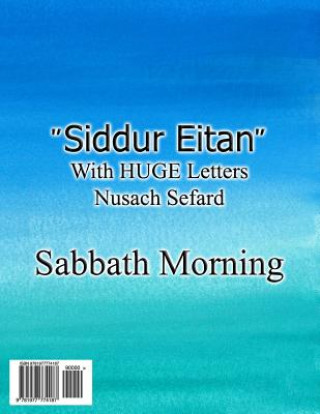 Livre Siddur Eitan: Shabbat Morning (Sefard) Traditional Siddur