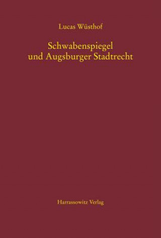 Kniha Schwabenspiegel und Augsburger Stadtrecht Lucas Wüsthof