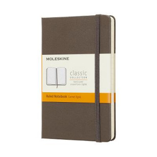 Book Moleskine Earth Brown Notebook Pocket Ruled Hard Moleskine