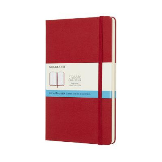Kniha Moleskine Scarlet Red Notebook Large Dotted Hard Moleskine