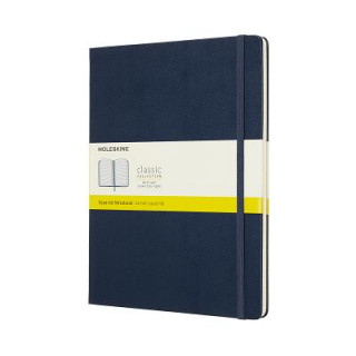 Carte Moleskine Sapphire Blue Notebook Extra Large Squared Hard Moleskine