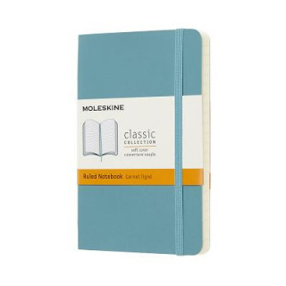 Kniha Moleskine Reef Blue Notebook Pocket Ruled Soft Moleskine