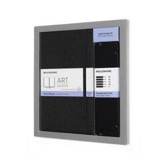 Kniha Moleskine Art Collection Sketching Kit - Large Book And Drawing Pencils Moleskine