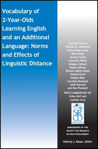 Kniha Vocabulary of 2-Year-Olds Learning English and an Additional Language - Norms and Effects of Linguistic Distance Caroline Floccia