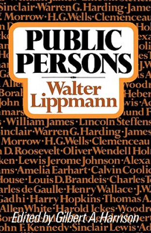 Książka Public Persons Walter Lippmann