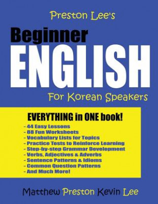 Könyv Preston Lee's Beginner English For Korean Speakers Matthew Preston