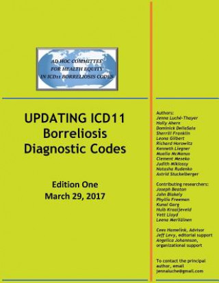 Carte UPDATING ICD11 Borreliosis Diagnostic Codes: Edition One March 29, 2017 Jenna Luche-Thayer
