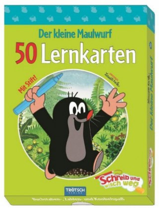Játék Der kleine Maulwurf Lernkarten Schreib-und-wisch-weg in Box Trötsch Verlag
