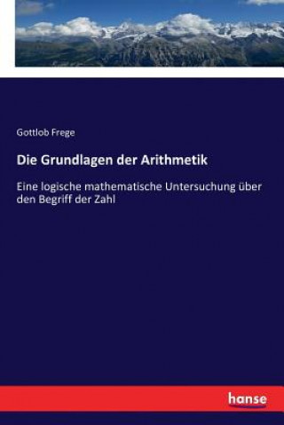 Kniha Grundlagen der Arithmetik Gottlob Frege