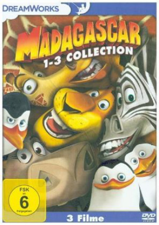 Video Madagascar 1-3 Collection, 3 DVD Clare De Chenu