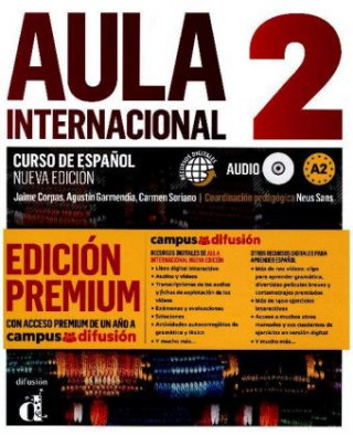Könyv Aula internacional nueva edición 2. Libro del alumno + Audio-CD + Premium 