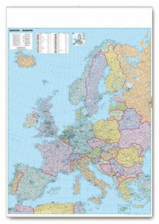 Tiskovina Organisations- und Straßenkarte Europa, Planokarte 