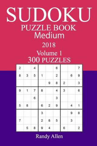 Książka 300 Medium Sudoku Puzzle Book - 2018 Randy Allen