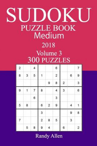 Carte 300 Medium Sudoku Puzzle Book - 2018 Randy Allen