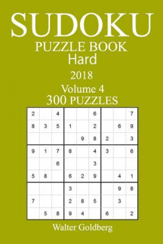 Książka 300 Hard Sudoku Puzzle Book - 2018 Walter Goldberg