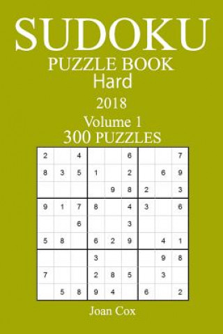Carte 300 Hard Sudoku Puzzle Book - 2018 Joan Cox