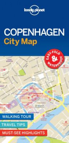 Nyomtatványok Lonely Planet Copenhagen City Map Planet Lonely