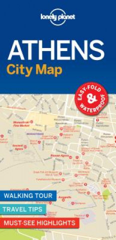 Nyomtatványok Lonely Planet Athens City Map Planet Lonely