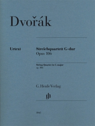 Könyv Streichquartett G-dur Opus 106, Urtext Antonín Dvorák