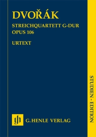 Kniha Streichquartett G-dur Opus 106 SE, Urtext Antonín Dvorák