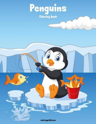 Livro Penguins Coloring Book 1 Nick Snels