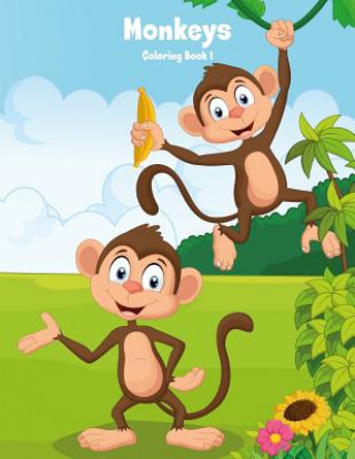 Knjiga Monkeys Coloring Book 1 Nick Snels