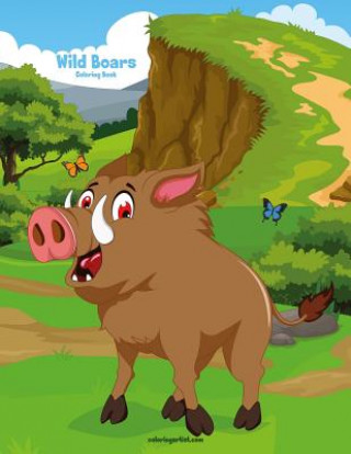 Książka Wild Boars Coloring Book 1 Nick Snels