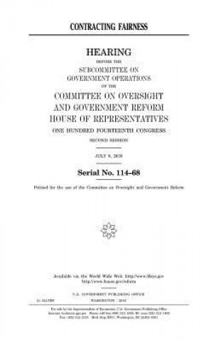 Knjiga Contracting fairness United States Congress