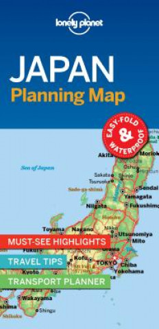 Tiskanica Lonely Planet Japan Planning Map Planet Lonely