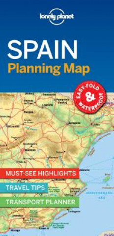 Printed items Lonely Planet Spain Planning Map Planet Lonely